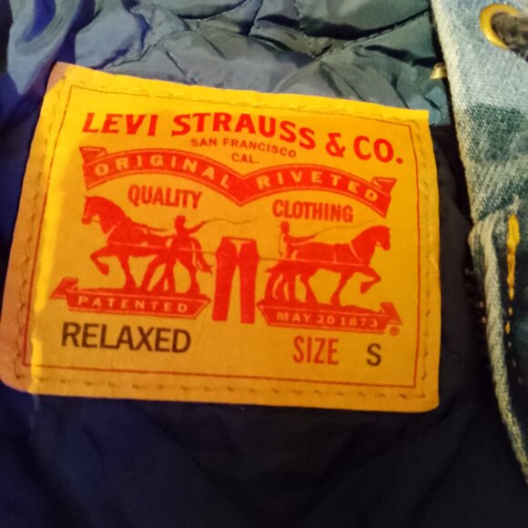 Levi's men's denim potrero hoodie size men's small - Picture 2 of 3